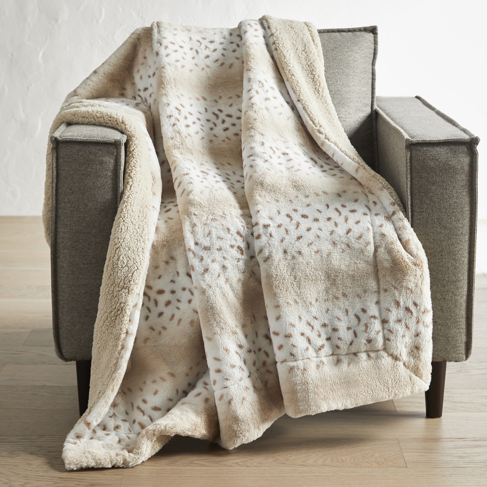 Better Homes and Gardens white faux fur throw! 50x60